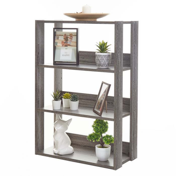Iris Ohyama Etagère de rangement 4 niveaux ajustables OWR-600 L29.3 x P60 x H87.9cm Chêne gris Iris Ohyama Etagère de rangement 4 niveaux ajustables OWR-600 L29.3 x P60 x H87.9cm Chêne gris