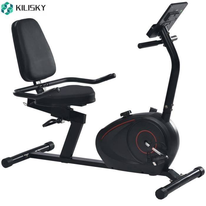 Vente Unique Vélo D'appartement TEMPO Roue D'inertie 3kg - 8 Niveaux De Résistance Capteurs Pouls Ecran D'entraînement Réglable Derniers Modèles | Maison Et Jardin