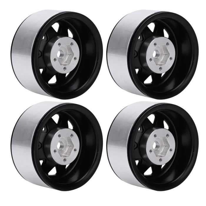 Tbest jantes de voiture 1/24 RC 4 pièces jante en alliage d'aluminium Tbest jantes de voiture 1/24 RC 4 pièces jante en alliage d'aluminium