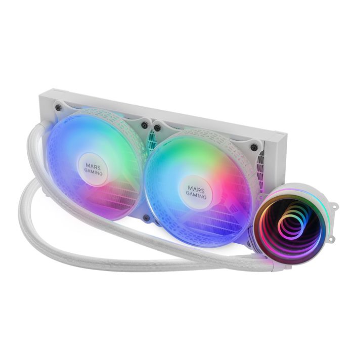 Kit Watercooling AIO – MARS GAMING – ML-One RGB – 240mm – Blanc – 12 cm