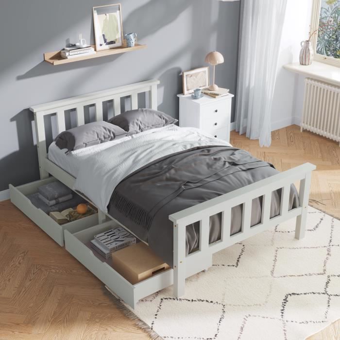 Lit Enfant Coffre 90x200 Cm – Système Hydraulique, Rangement Intégré, Bord Relevé Souple – Velours Gris, Charge 150 Kg - 5
