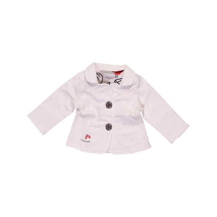 Veste Bebe Fille Catimini 3 Mois Blanc Ete Blanc Cdiscount Pret A Porter