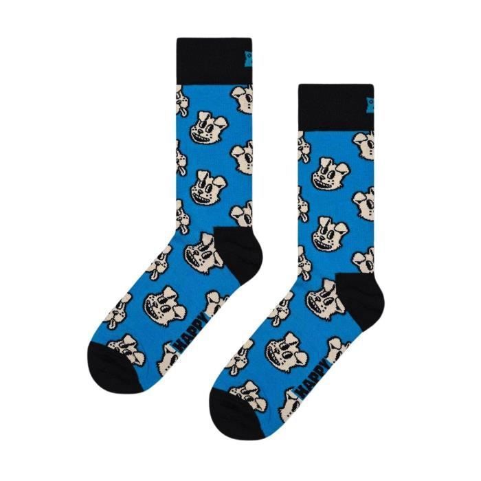 2 Paire mi bas socks sheer à cotes fines pointe bleu Taille 39/46 réf