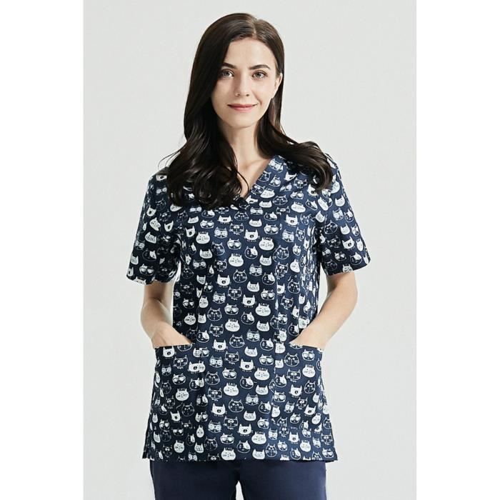 Pull femme en maille imprimée multicolore