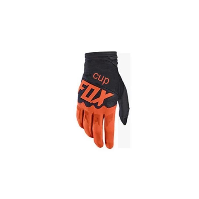 Gants Moto Enfant Tout-Terrain MX - Protection Articulée Doigts/Poings - Noir, Taille Unique