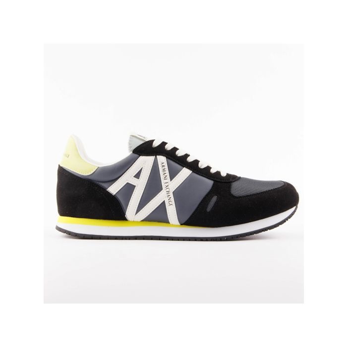 Armani Exchange Basket Armani Exchange SNEAKER - Noir et gris - Homme