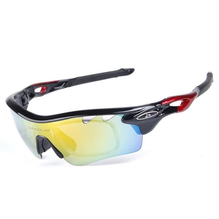 Lunettes De Soleil De Sport X7 Polarisées - 4 Verres Interchangeables (polaire, Jaune, Transparent, Cuivre) - Polycarbonate