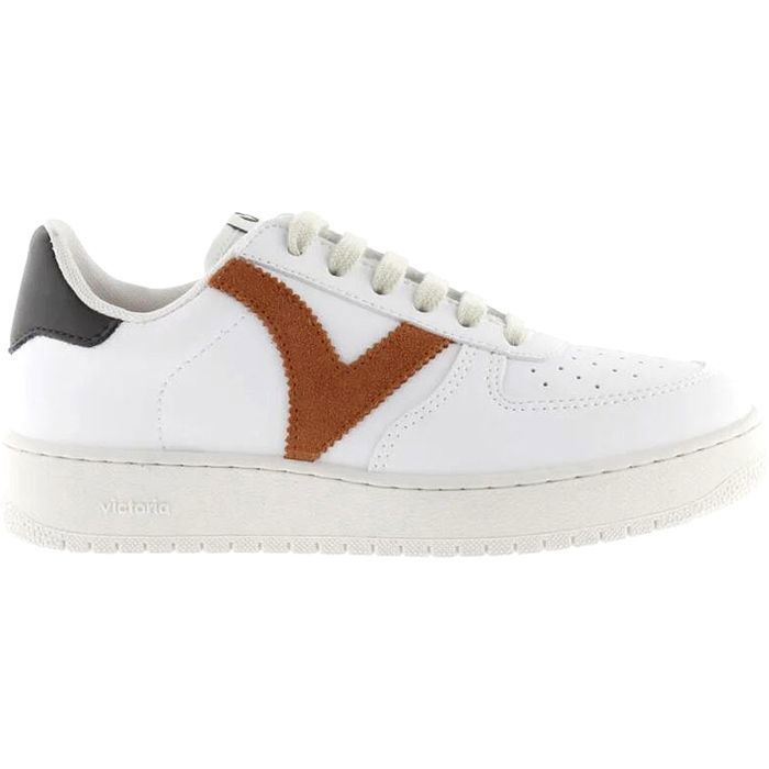 Victoria Basket femme Victoria Madrid Efecto - blanc/rouge - 41 - VICTORIA - Synthétique - Lacets