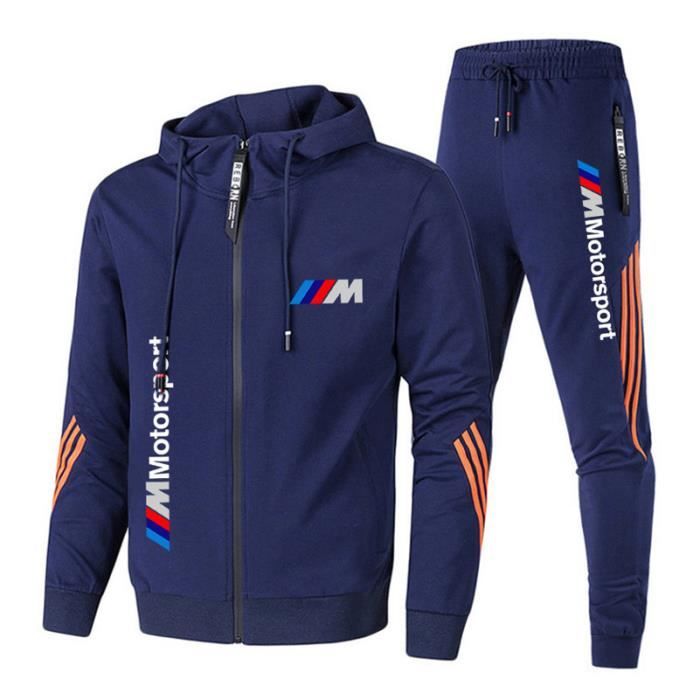 Jogging BMW-M Motorsport Surv??tement Homme 2 Pi?�ces Mode Casual ?� Capuche Confortable Manches 