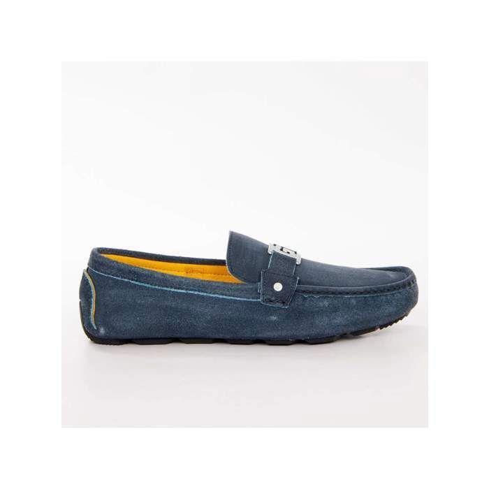 Guess Basket Guess Homme Gallarate Bleu cuir