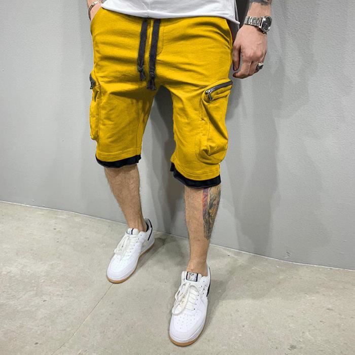 Short Cargo Camouflage Noir en livraison gratuite | Économisez 30% sur