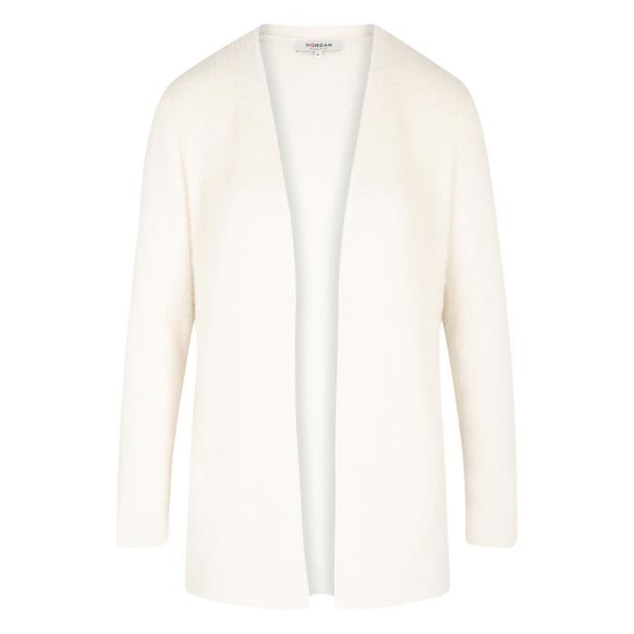 Cardigan droit MORGAN blanc