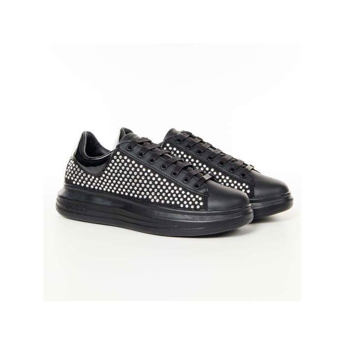 Basket Guess - Homme Guess - vibo - Guess Noir - Simili Cuir - Chaussure Guess