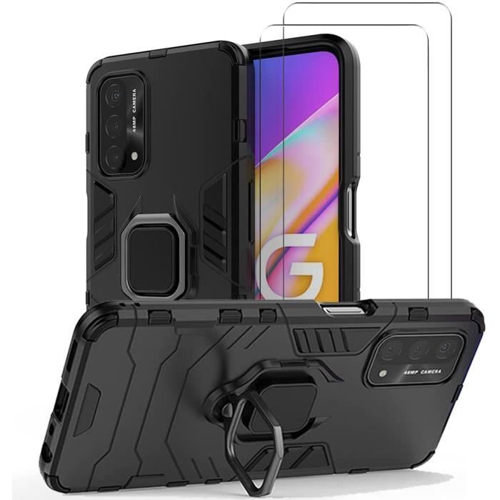 Pack Protection Oppo A5 Pro 4G/5G - Coque TPU Transparente + 2 Films Verre Trempé 9H - Protection Complète Discrète Et Anti-chocs
