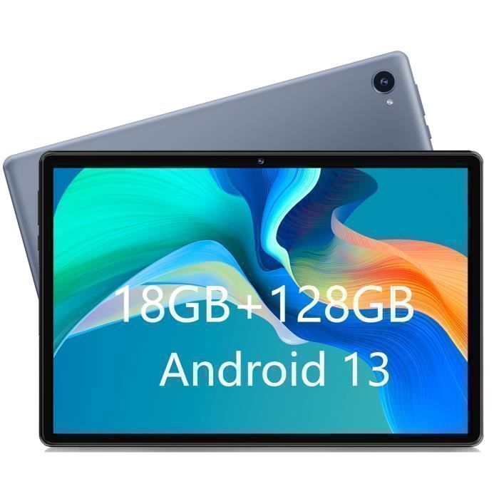 Tablette 10 Pouces – Android 13 – 18 Go RAM – 128 Go ROM – Caméra 5MP + 8MP – 6850mAh Batterie