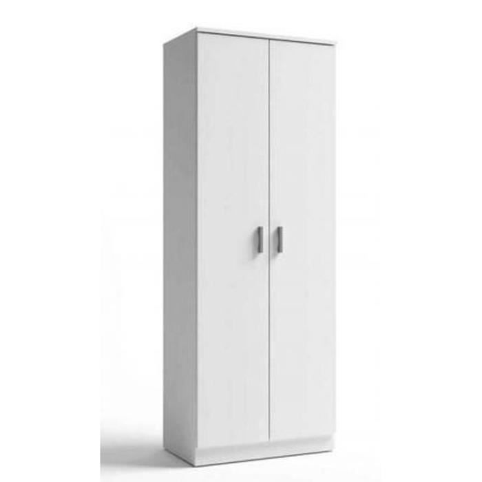 Armoire A Chaussures Avec 2 Portes Coloris Blanc Dim 170 X 60