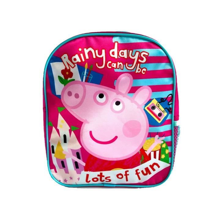 Sac à Dos Peppa Pig Pour Filles - Avec Cordon De Serrage, Léger Et Lavable - Idéal école, Sport, Voyage
