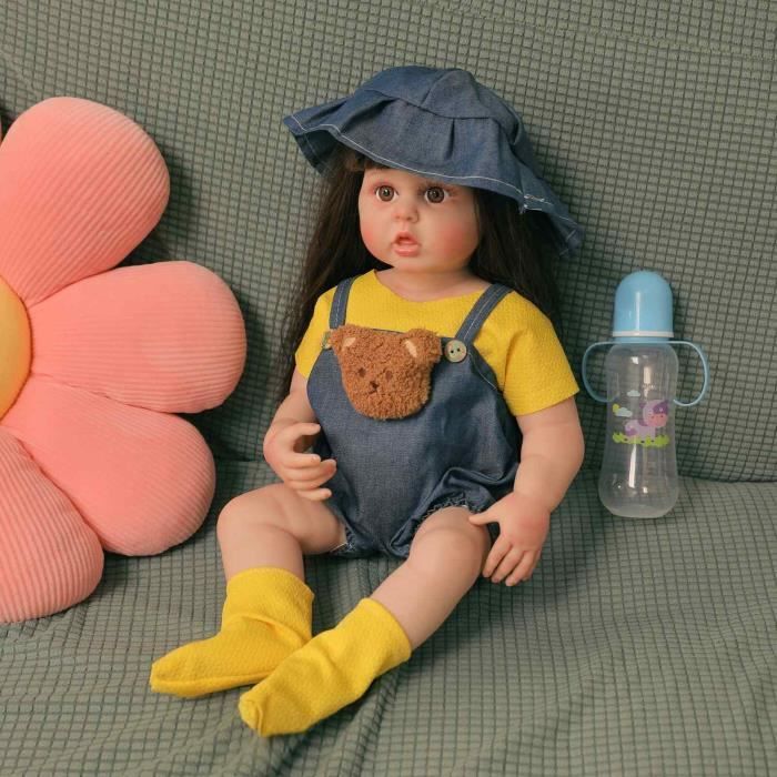 Zero pam Reborn Bébé Fille 48CM Poupée Réaliste Poupée Bébé Poupée