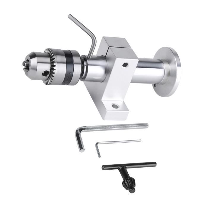 Centre Rotatif Pour Tour à Bois Samfox - Double Roulement, Réglable En Profondeur, Idéal Pour Tournage De Petits Objets Et Modélisme