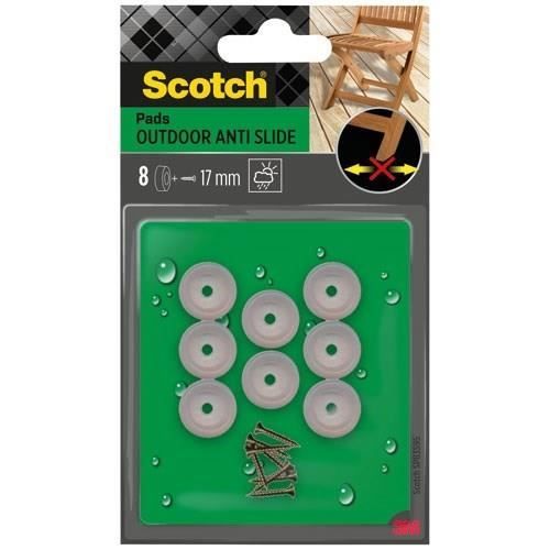 SCOTCH - Patin glisseur - À visser - Plastique - Ø 17 mm - Lot de 8 SCOTCH - Patin glisseur - À visser - Plastique - Ø 17 mm - Lot de 8