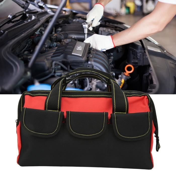 Shipenophy sac de rangement d'outils portables Sac de rangement d'outils de  13 pouces, sac à main auto outillage Rouge - Cdiscount Bricolage
