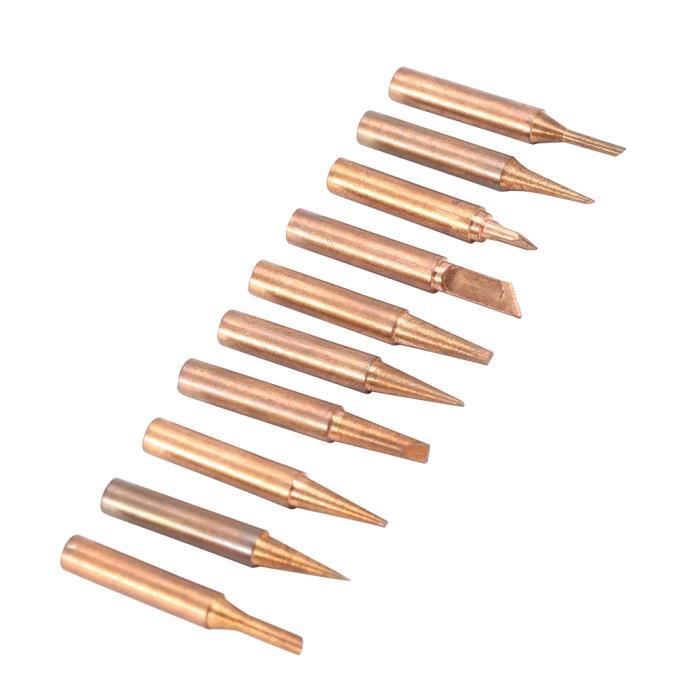 Lot De 12 Pannes à Souder 900M-T-I De Rechange – Compatibles Hakko, Yihua, 936, 937 – Cuivre De Qualité Pour Soudure Précise Et Rapide