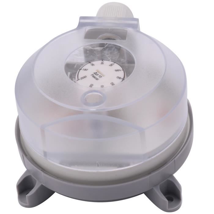 PRATYAHARA Interrupteur De Pression Différentiel D'Air Mini-Pressostat Réglable 30-300Pa à 1K-5KPa - Précis Et Fiable Pour Ventilation