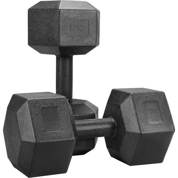 Lot De 2 Haltères Réglables De 7,3 Kg Pour Homme Et Femme