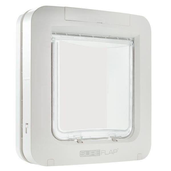 SUREFLAP Grande chatière à puce électronique - Blanc - 178 mm x 170 mm (Mémorisation d’un maximum de