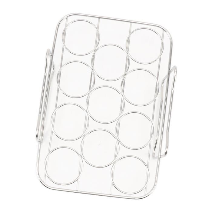 Lot de 12 boîtes à œufs en plastique à 12 compartiments pour la maison, le réfrigérateur, le camping, la cuisine - Bleu