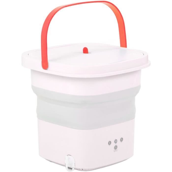 Mini Machine à Laver Portable 1,5 L - Pour Voyages, Camping, étudiants - Batterie Rechargeable 3600 MAh, Lavage Délicat - Alimentation USB