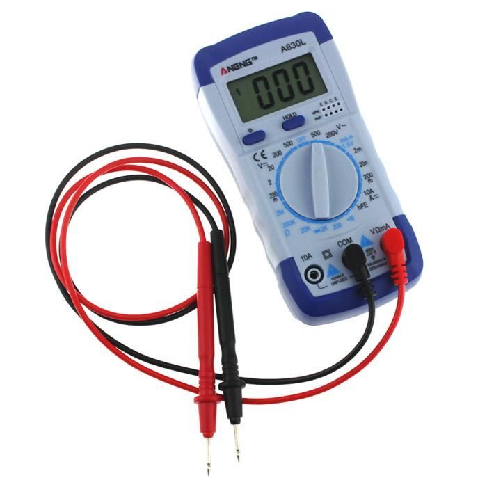 LCD Numérique Voltmètre Ampèremètre Ohmmètre Multimètre Volt AC DC Tester  Meter