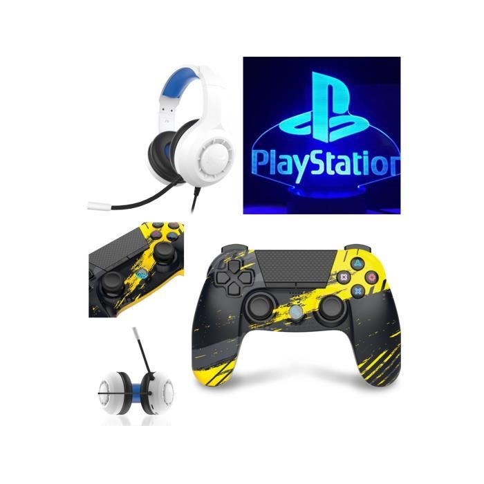 PACK Casque GAMER PROX15 BLANC PlayStation PS4PS5 Edition +