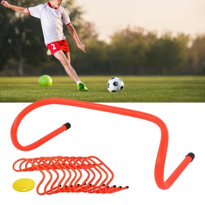 Kit D'agilité SPRI 14 Pièces - Sol De Gym Orange Antidérapant