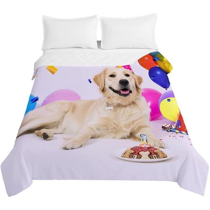 Couvre Lit Matelassée, Chickw1 3D Réversible Tigre Imprimé Doux