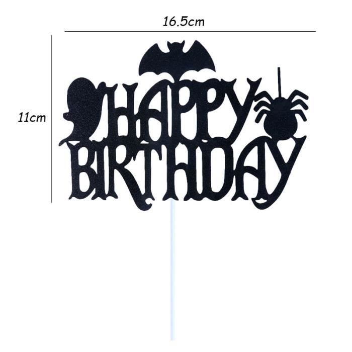 15 Pièces De Décorations De Gâteaux D'Halloween, Décorations De