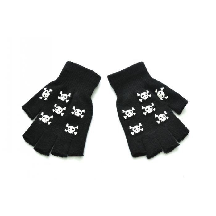 6 Paires De Gants Enfant Hiver Tricotés à Rayures - Taille Unique 2-5 Ans, Chauds, Extensibles, Lavables Machine