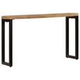 |8064Console industriel - Table console Table d'appoint Armoire console Table de Salon 120x35x76 cm Bois de manguier solide et acie-1