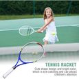 Raquette de Tennis pour Enfants Raquette de Tennis Junior Sportive pour L'entraînement Raquette de Tennis de 23 Pouces pour Garç83-1