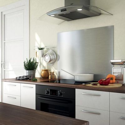 Fond De Hotte/Crédence INOX Brossé- 7 Tailles - Hauteur 65 Cm X