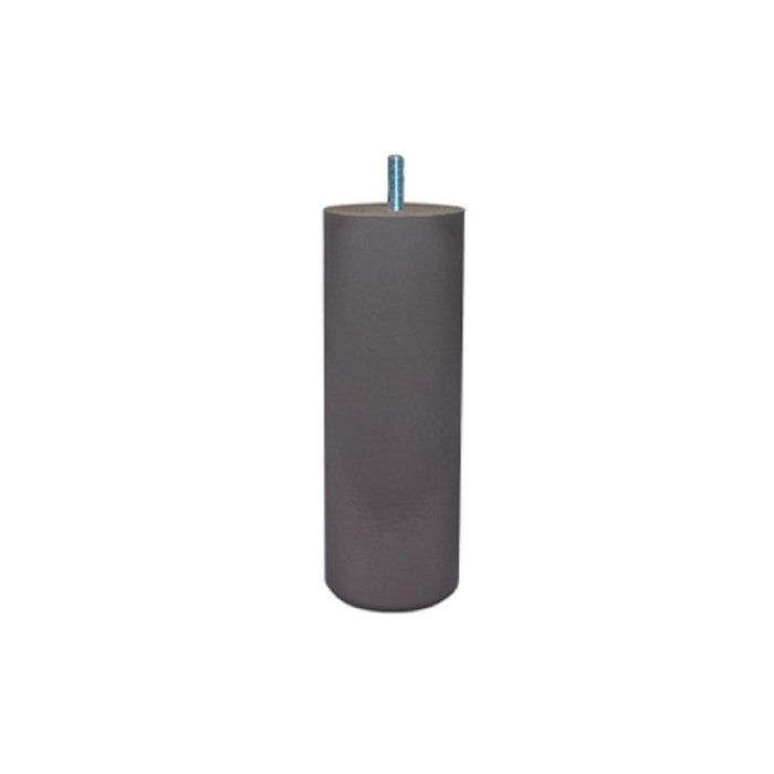 Lot De 4 Pieds De Lit Cylindriques En Bois Massif Acajou - Hauteur 15 Cm, Diamètre 5.5 Cm