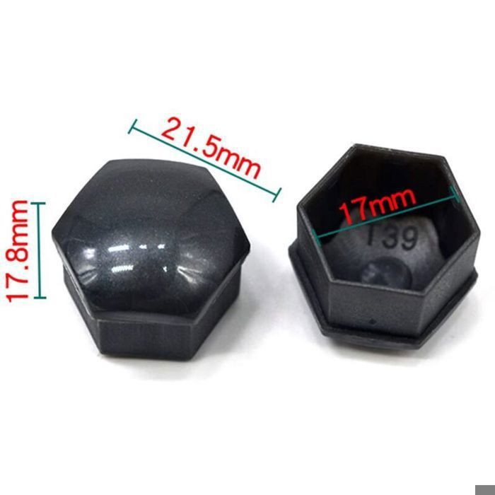 Cache-Écrous De Roue 17mm - Lot De 20 Pièces Doré - Protection Anti-Corrosion Pour Jantes Auto