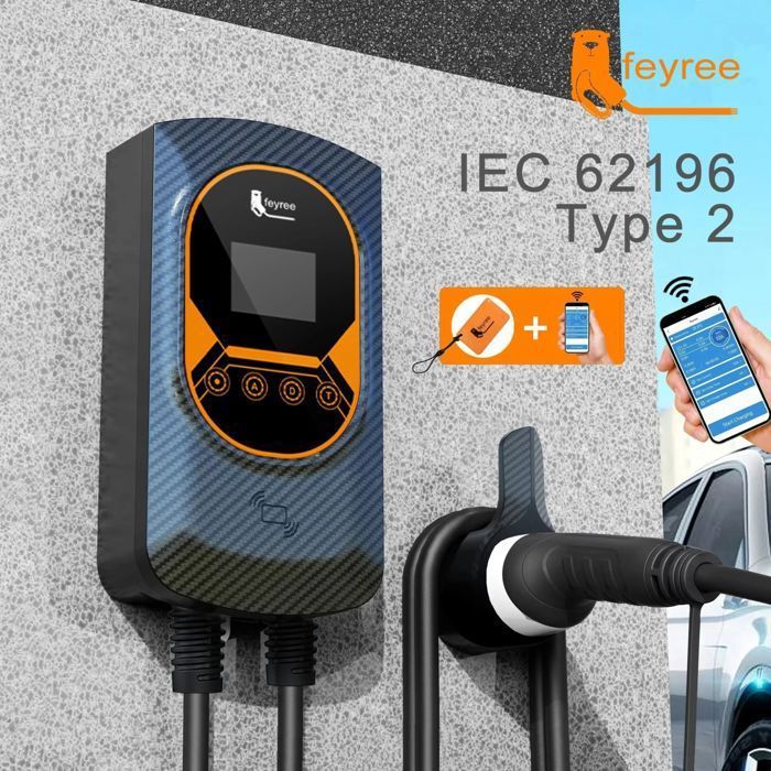 Support Câble IEC 62196-2 Support Mural Câble Type 2 VE - Rangement Chargeur Voiture électrique IEC 62196-2 Accessoire Voiture