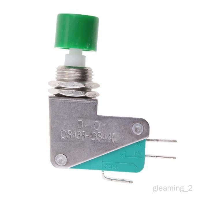 100 Pcs Micro Switch SPDT 2A 125V 3 Pin - Interrupteur Fin De Course Levier Charnière Momentané