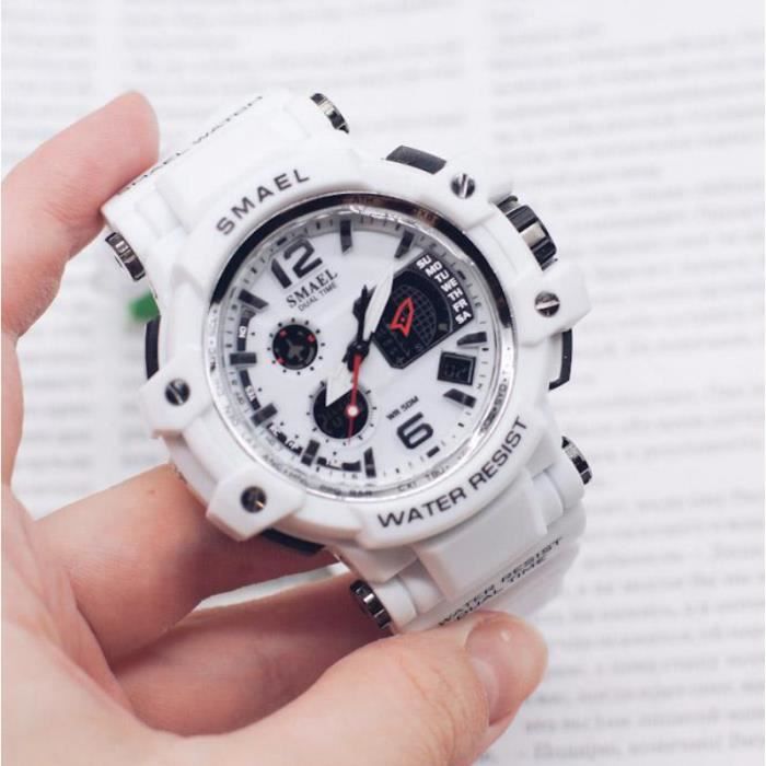 Montre sales sport blanche