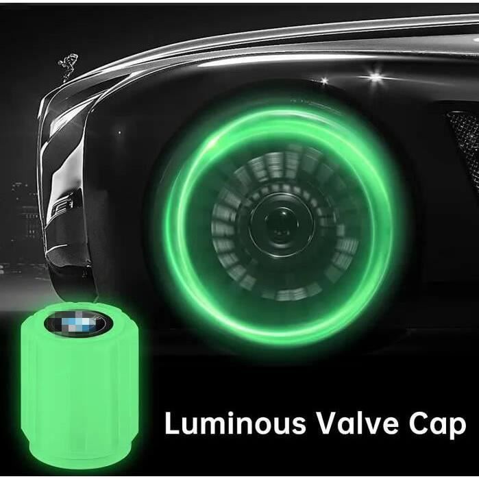 Lot De 4 Bouchons De Valve De Lumineux Pour Voiture Peugeot - Auto