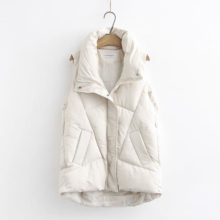 Gilet sans manches Long et moulant pour femme veste d contract e