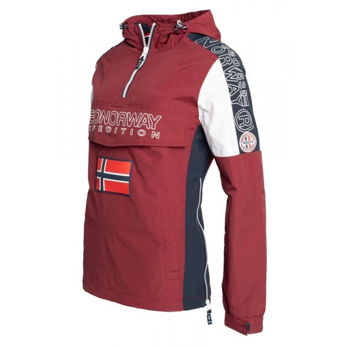 GEOGRAPHICAL NORWAY Veste ASTINAHZ bordeau Bordeau Femme Bordeau Cdiscount Pret a Porter