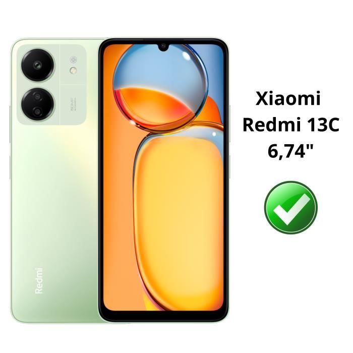 Vitre Verre Trempe Protection Ecran pour Xiaomi Redmi 13C / 12C / 11A/ 10C  / 10A