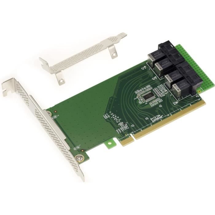 KALEA-INFORMATIQUE Carte Riser PCI Express 16x pour 4 SSD U.2